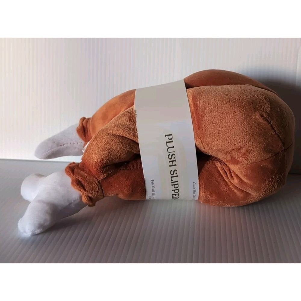 TARGET TURKEY DRUMSTICK PLUSH SLIPPERS - YOUTH XS/S - 11 T-1Y - KIDS